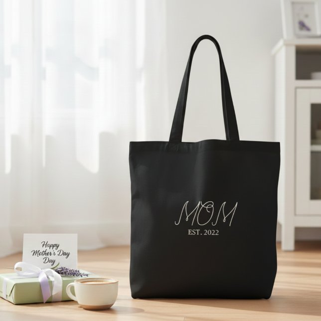 Mom Established New Mom Gift Tote Bag (Créateur téléchargé)
