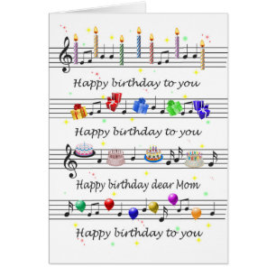 Mom Funny Happy Birthday Song Sheet Music
