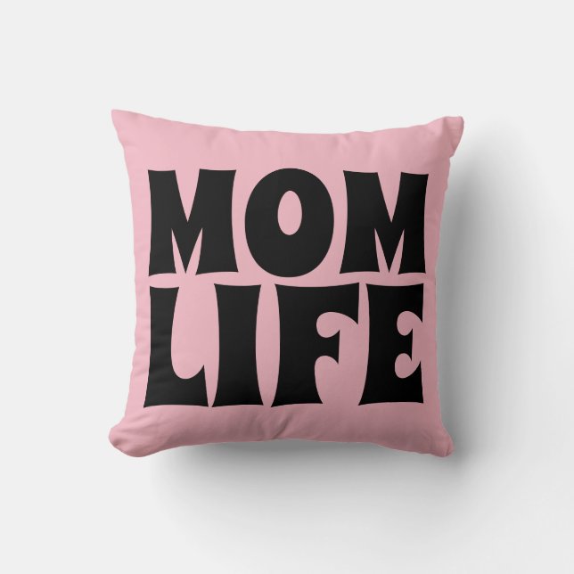 MOM LIFE COUSSINS ROSE (Recto)