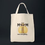 Mom Life Tote Bag – Mom Sees Everything<br><div class="desc">For the mom who notices everything. This cute giraffe tote bag adds humor to everyday errands and busy mom life. Stylish, practical, and a perfect gift for moms who run the show.</div>