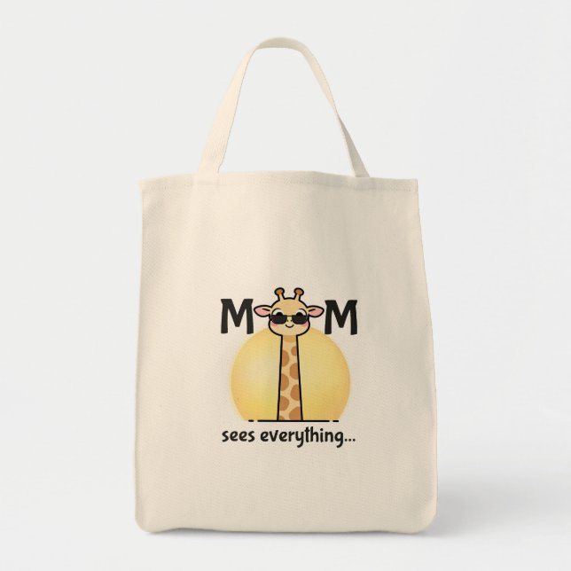 Mom Life Tote Bag – Mom Sees Everything (Devant)