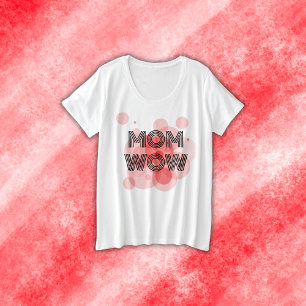 MOM WOW noir sur rouge