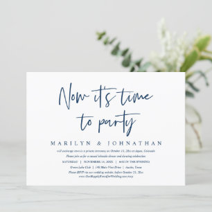 Moment de faire la fête, invitation pour dîner d'é