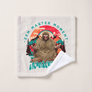 Moment de maître zen Bigfoot Art rétro de méditati
