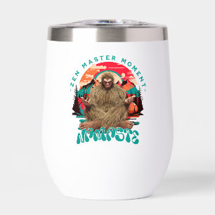 Moment de maître zen Bigfoot Art rétro de méditati