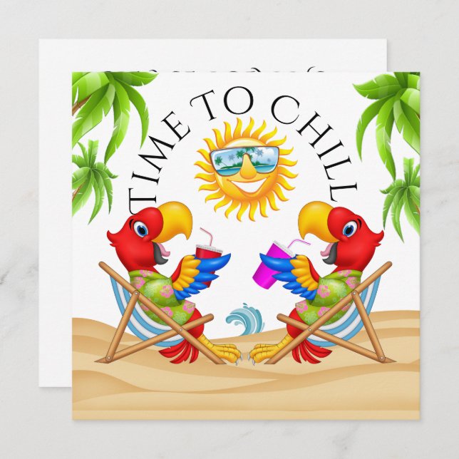 Moment de se détendre Invitation (Devant / Derrière)