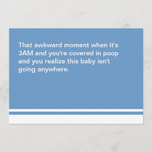 Moment d'ennui Nouvelle Carte Bébé - Garçon