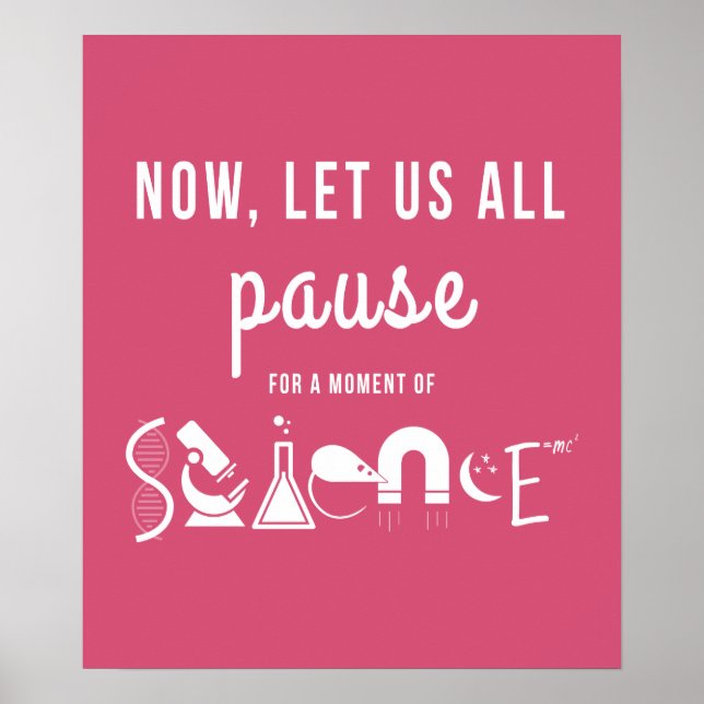 Moment of Science Hot Pink Poster (Devant)