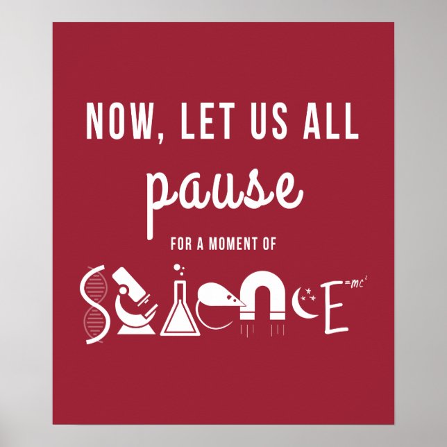Moment of Science Poster rouge (Devant)
