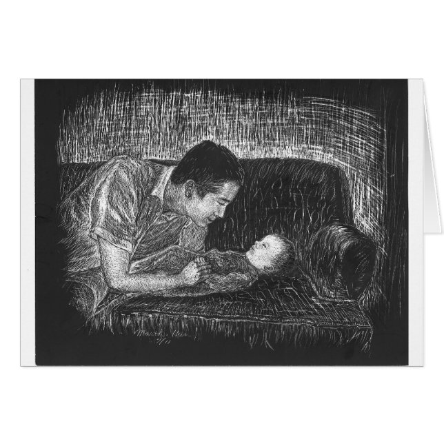 Moment tendre avec le bébé (Devant horizontal)