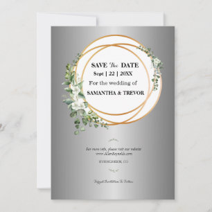 Moments d'or : Notre Invitation Save the Date