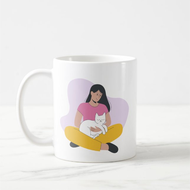 Moments douillets avec chat - Cute Pet Lover Mug (Gauche)