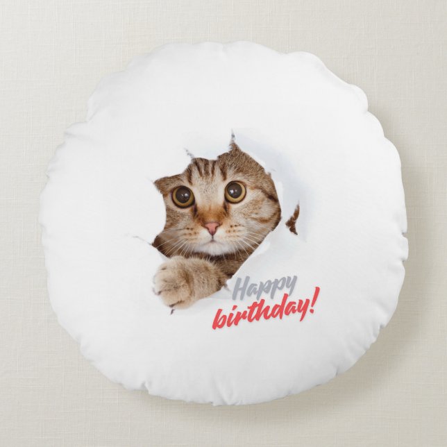 "Moments Joyeux ! Coussin de Lancer Joyeux Anniver (Devant)