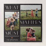 Moments Matter Couleur modifiable Puzzle photo per<br><div class="desc">Les cadeaux photo font les meilleurs cadeaux ! Facile à personnaliser avec votre texte et/ou photo(s) pour un look personnalisé. Conçu par Berry Berry Sweet. Voir d'autres designs sur www.berryberrysweet.com</div>