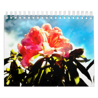 Moments polaroïdes floraux Calendrier de 12 mois