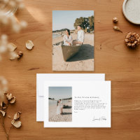 Moments romantiques mariage photo moderne merci