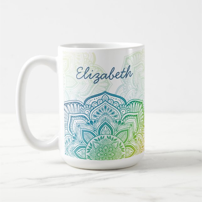 Momijigari Mandala 15 oz. Personalized Mug (Gauche)