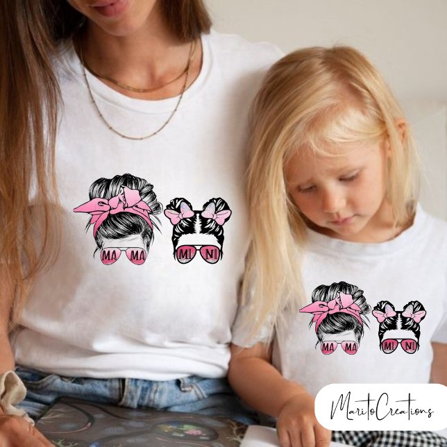 momlife mother and daughter t-shirt for mother's d (Créateur téléchargé)