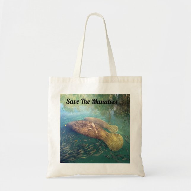 Momma and Baby Manatee - Personnaliser ce Sac four (Devant)