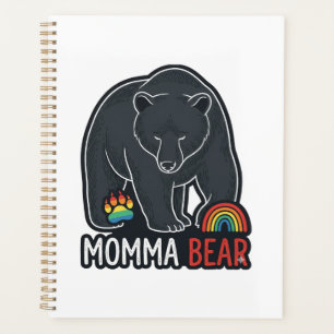 Momma Bear Arc-en-ciel Vintage Gravure Chemise Des