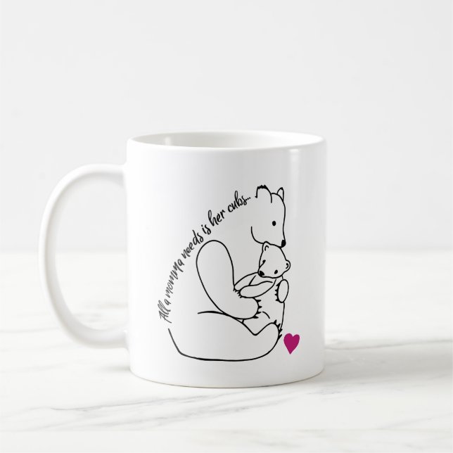 Momma Bear Mug (Gauche)
