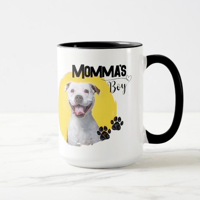 Momma's Boy Customizable Coffee Mug (Droite)