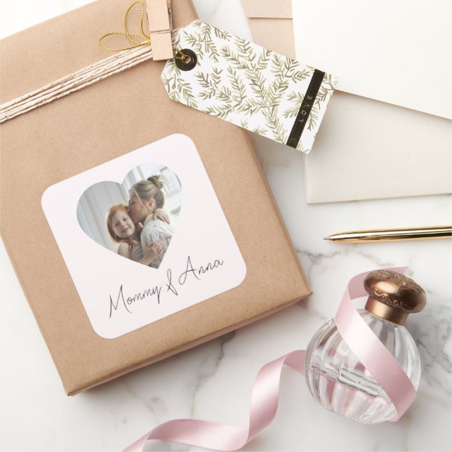 Mommy Custom Name & Photo | Personalized Sticker (Cadeaux)
