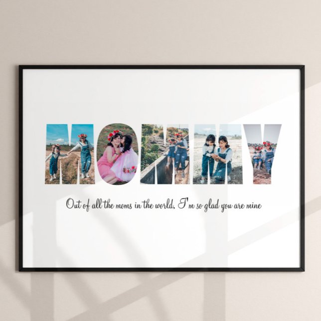 Mommy Photo Collage Poster (Créateur téléchargé)