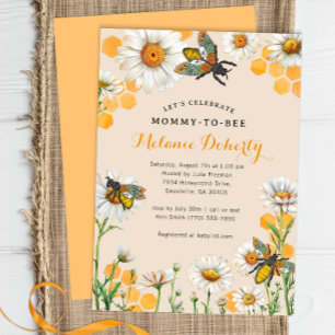Mommy to Bee Baby shower Invitation   Aquarelle H