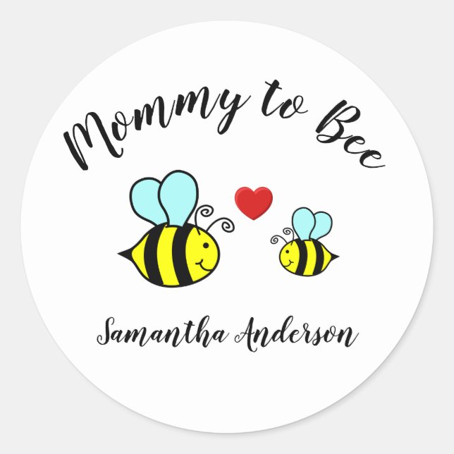 Mommy to Bee - Sticker Cercle (Devant)