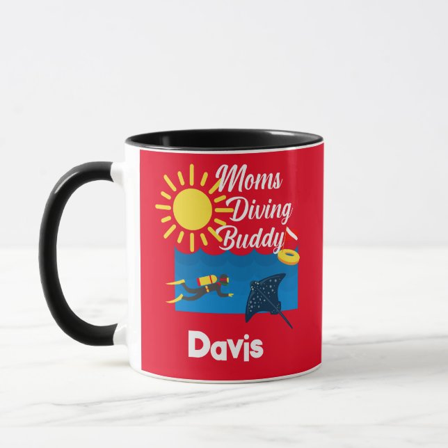 Moms Diving Buddy Design - Combo Mug (Gauche)
