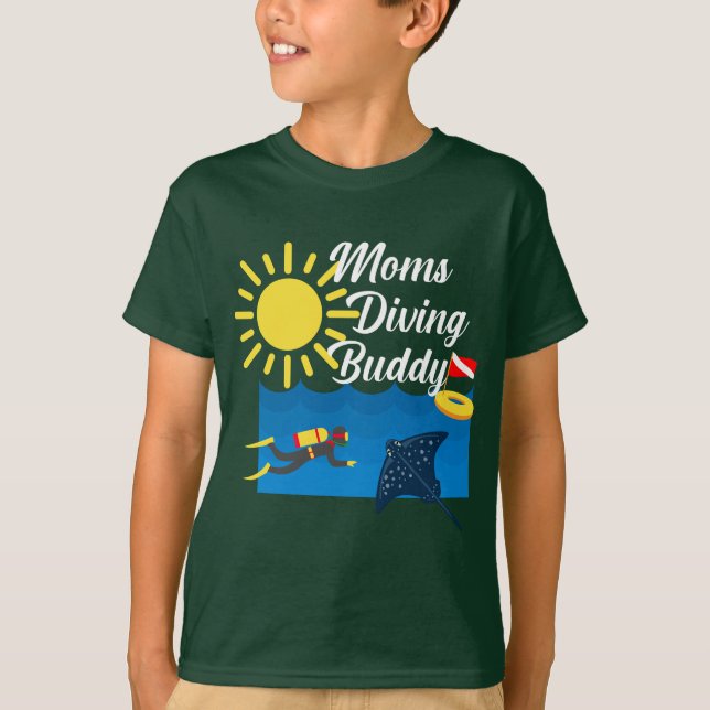 Moms Diving Buddy Design - T-Shirt de base pour en (Devant)