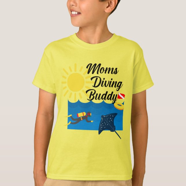 Moms Diving Buddy Design - T-Shirt de base pour en (Devant)