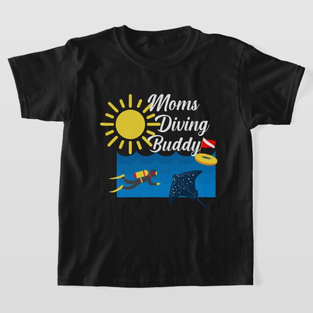 Moms Diving Buddy Design - T-Shirt de base pour en (Poser)