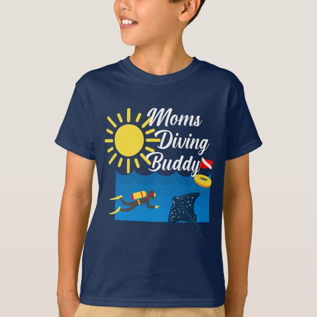 Moms Diving Buddy Design - T-Shirt de base pour en (Devant)