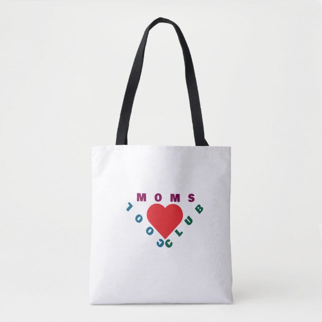  Moms Make Everything Better | Cute Heart Tote Bag (Devant)