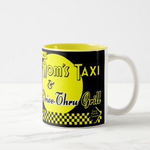Moms Taxi et Drive-Thru Grill Café Mug