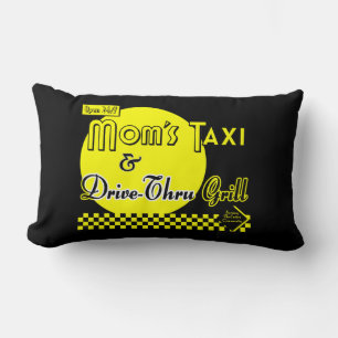 Moms Taxi et grill Coussin rétro