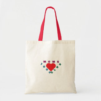 Moms Tote Bag with Heart and Flowers – Cute Gift