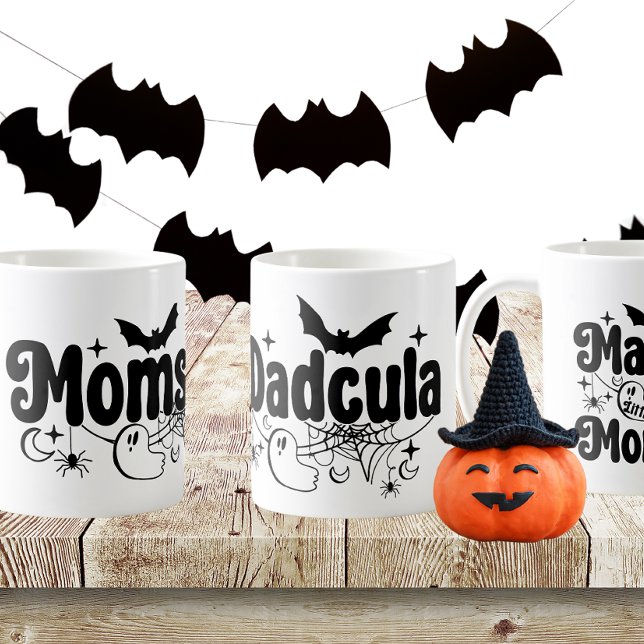 Momster and Dadcula Matching Family Halloween Mug (Créateur téléchargé)