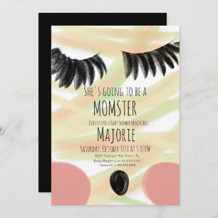 Momster Halloween maman Baby shower Invitation