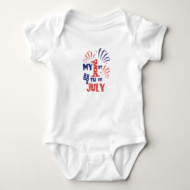 Mon 1er 4 juillet - Body bébé (Devant)