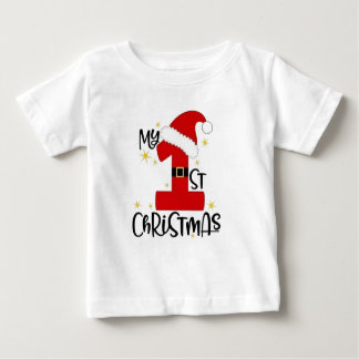 Mon 1er Noël - Festive Baby T-Shirt Design