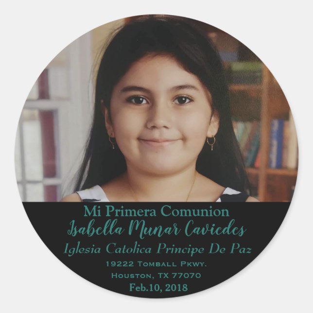 Mon 1er Sticker Communion (Devant)