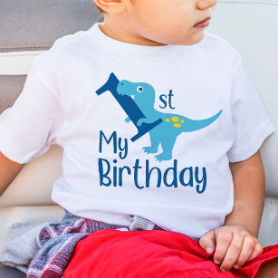 Mon 1er T-shirt Dinosaur garçon anniversaire