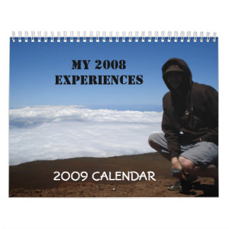 Mon 2008 calendrier des expériences 2009
