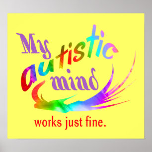Mon affiche autiste d'esprit