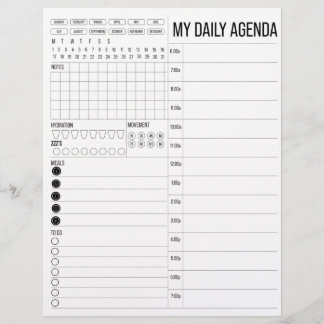 Mon agenda quotidien