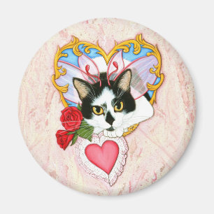 Mon aimant félin de chat de Valentine