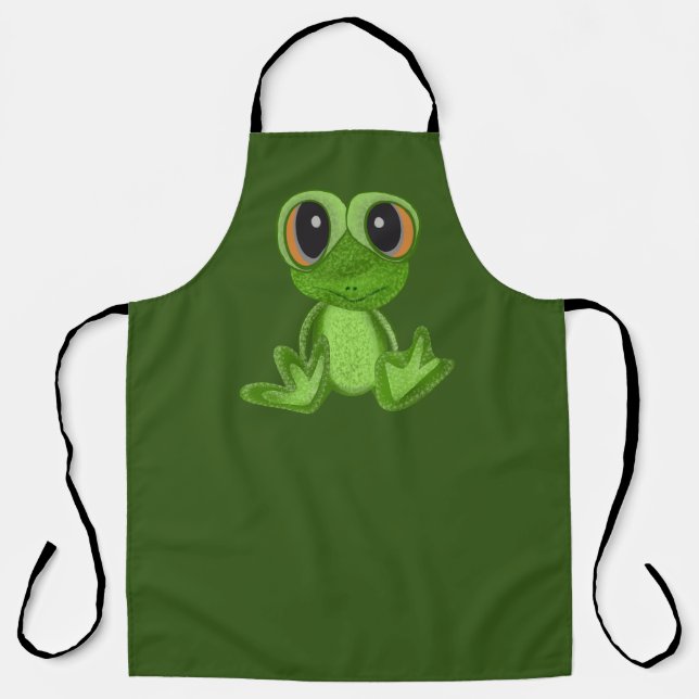 Mon ami grenouille verte tablier (Recto)